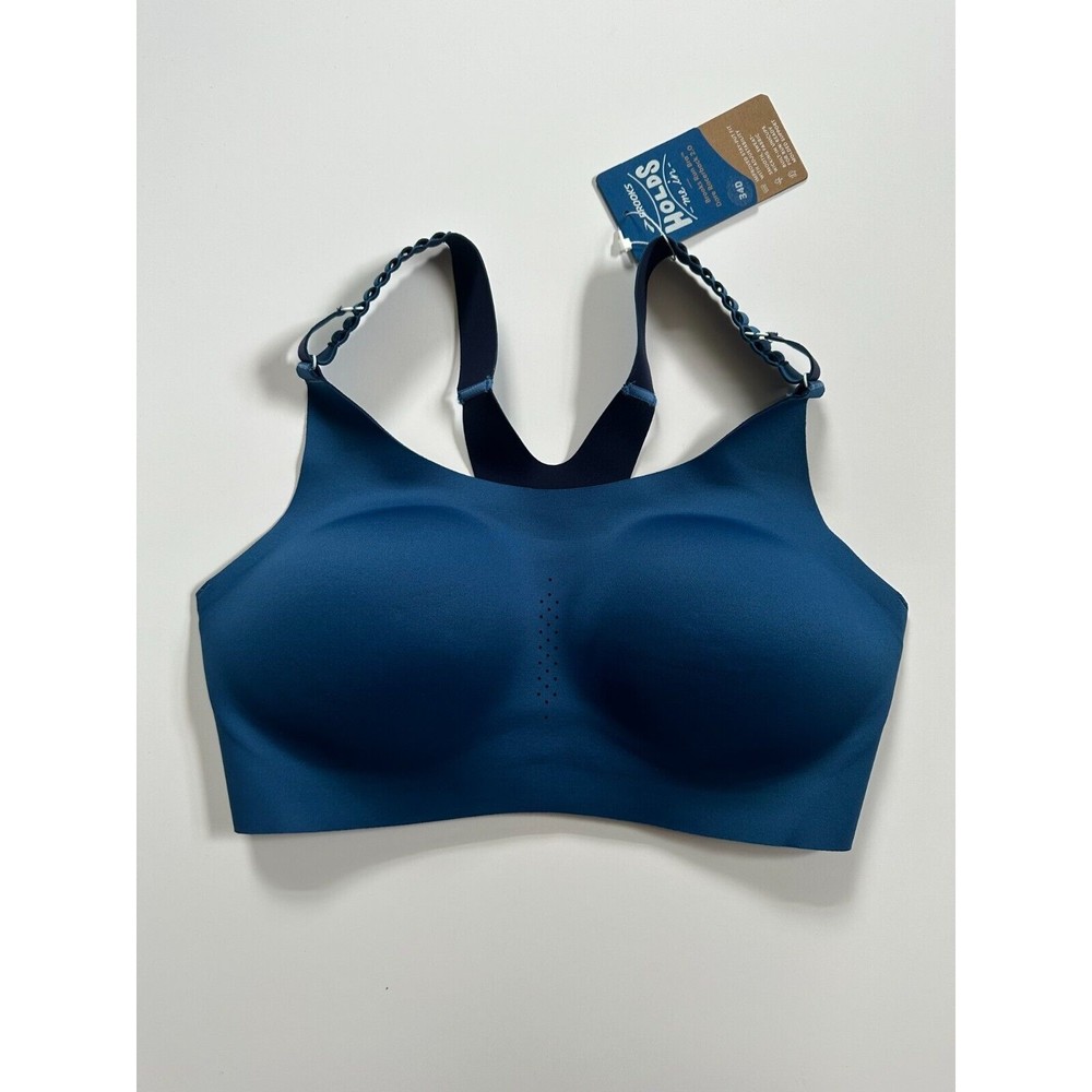 Brooks Dare Racerback Run Bra 2.0 34D Blue Ash NWT